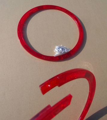 Circle Spoke - Reflectors red