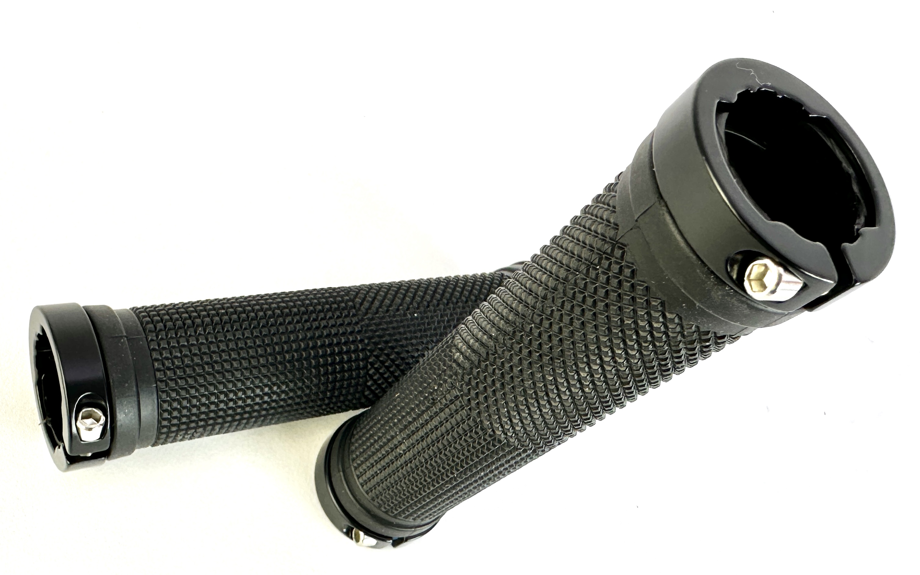 Lock-On handlebar grips black plastic