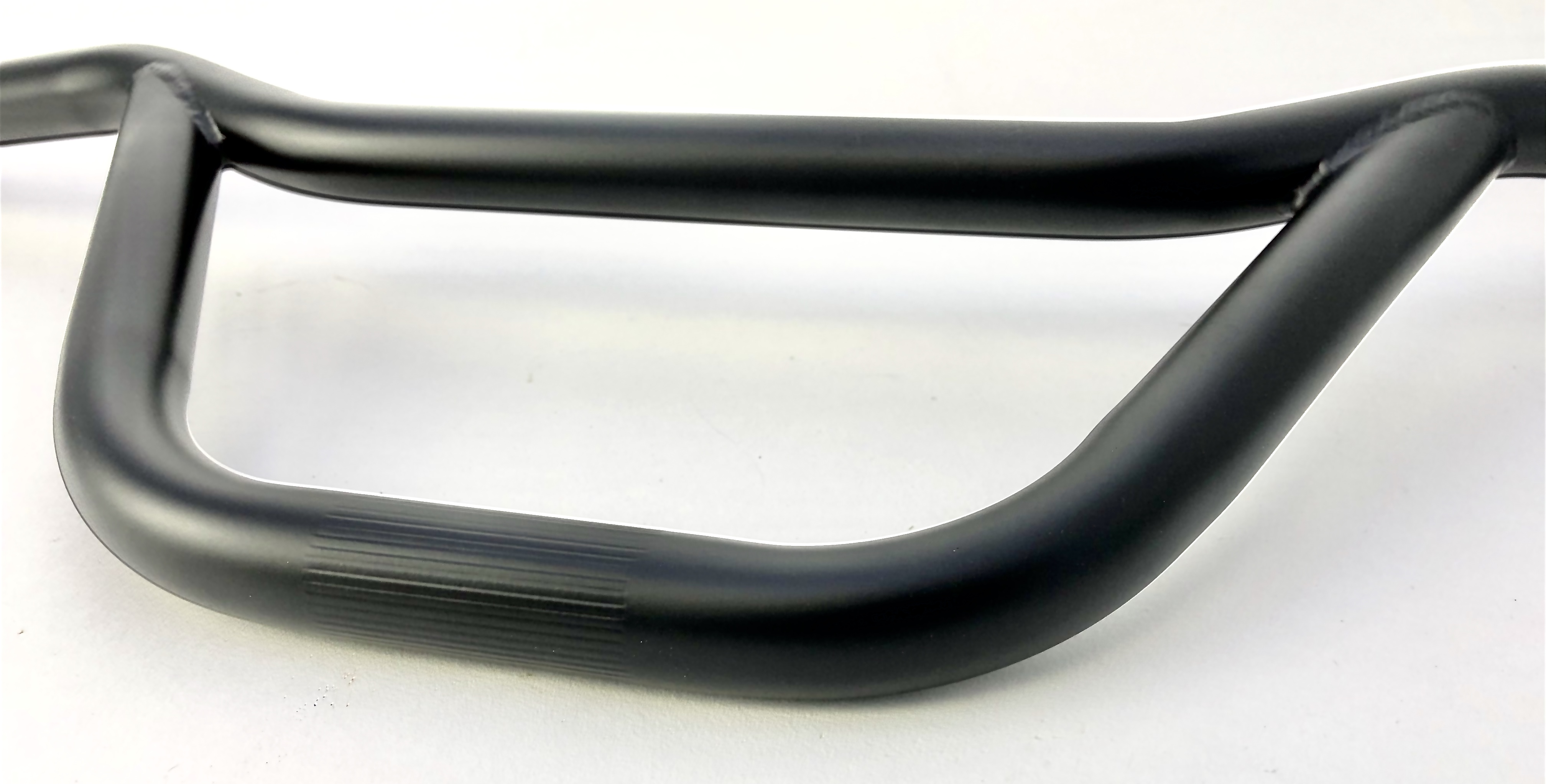 Flat Cross - wide and flat handle bar  in BMX shape black matte