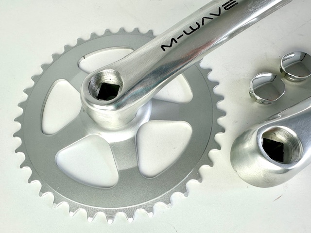 M-WAVE 1-Speed Crankset for JIS Square Taper, 38T