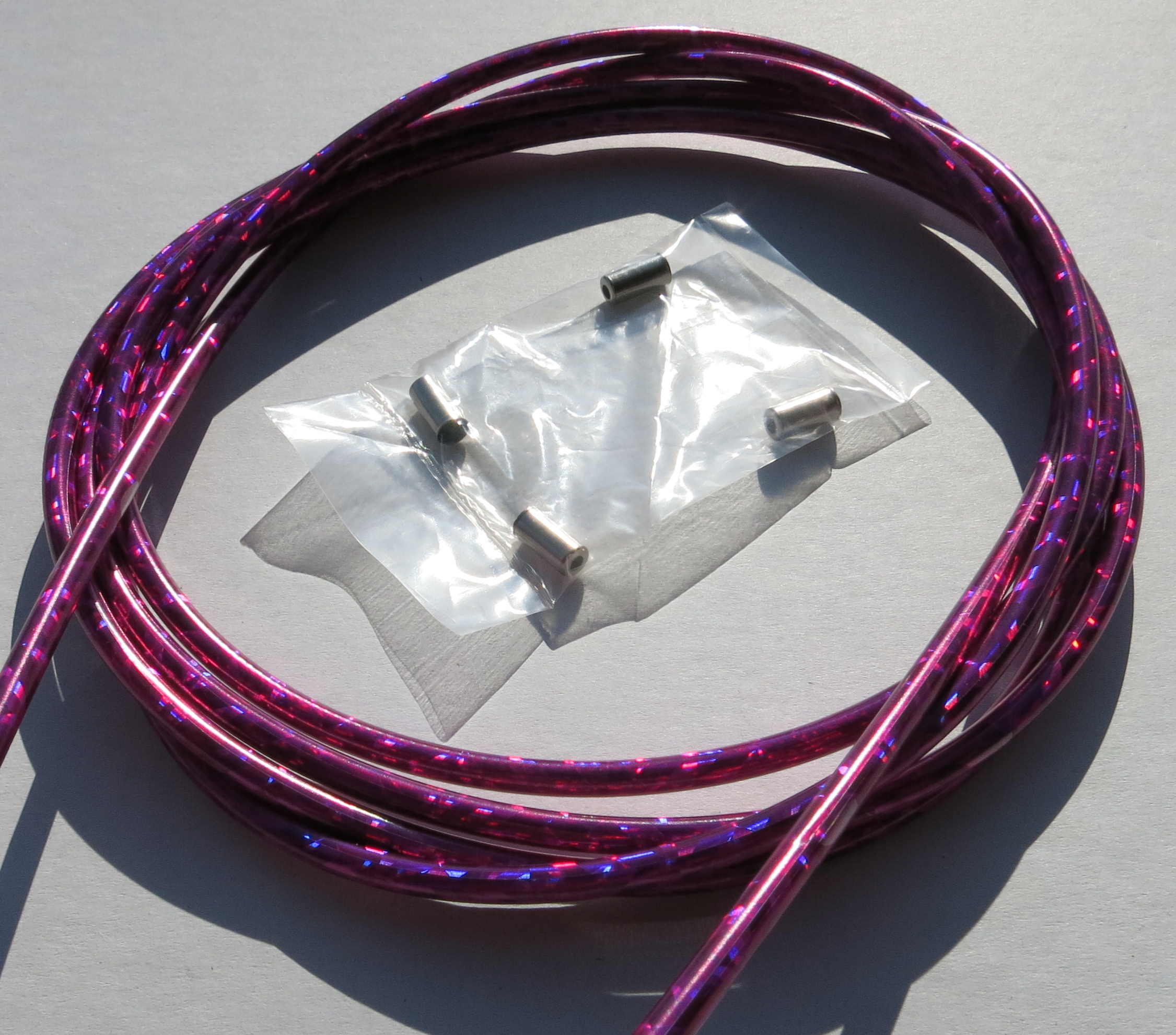 Outer Cable Housing Glittering Pink Metallic 2,50 m 5 mm