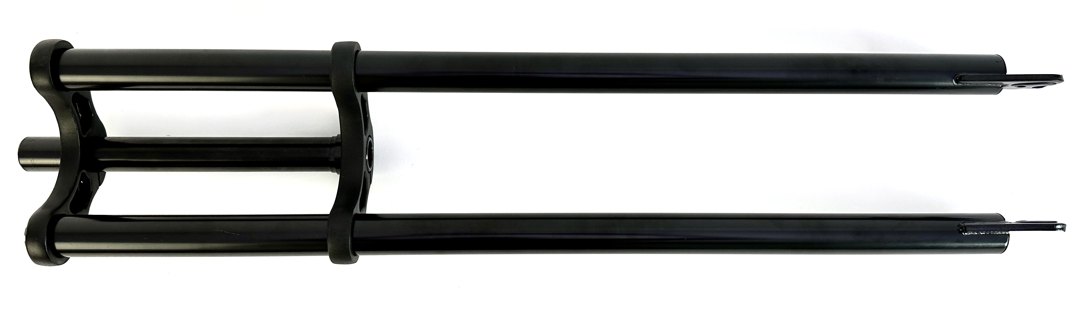 8-Double crown fork 750 mm black 1 1/8 inch shaft