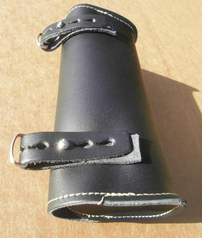 Saddle Bag, real leather black