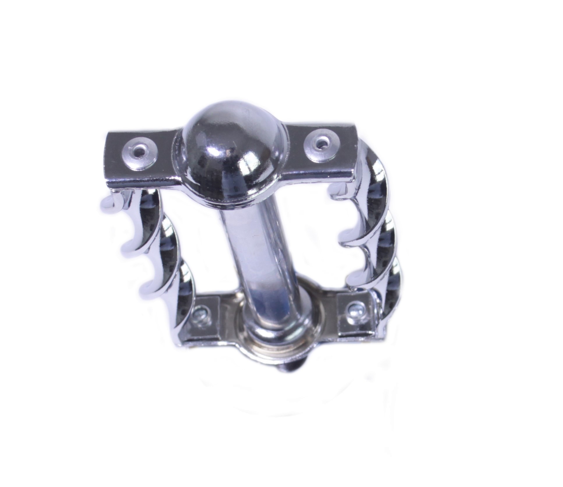 Lowrider Pedals, twisted, chrome 9/16 inch thread, CP, one pair