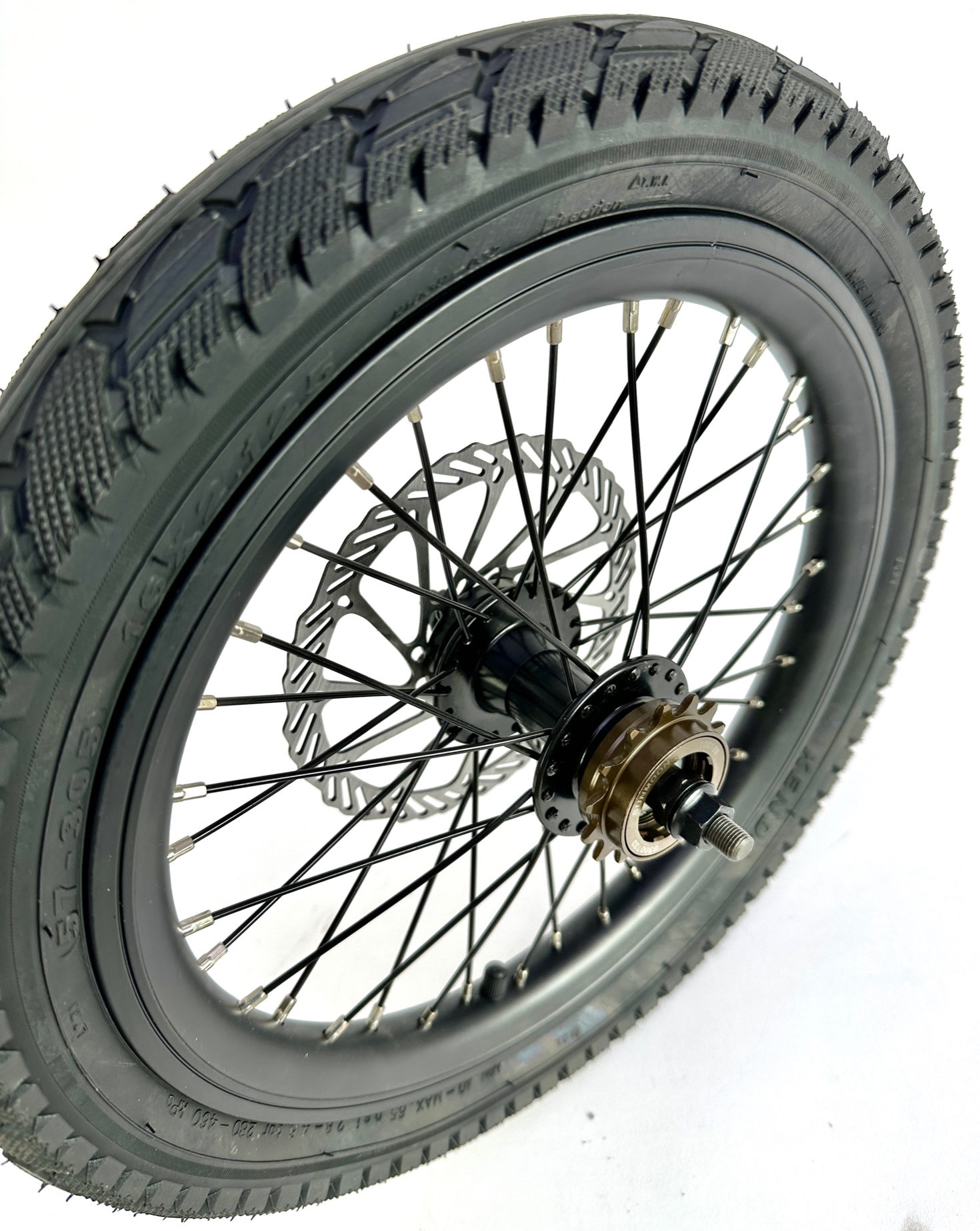 16 inch wheelset aluminium rim with 250W MXUS front wheel motor, 16 x 2.125