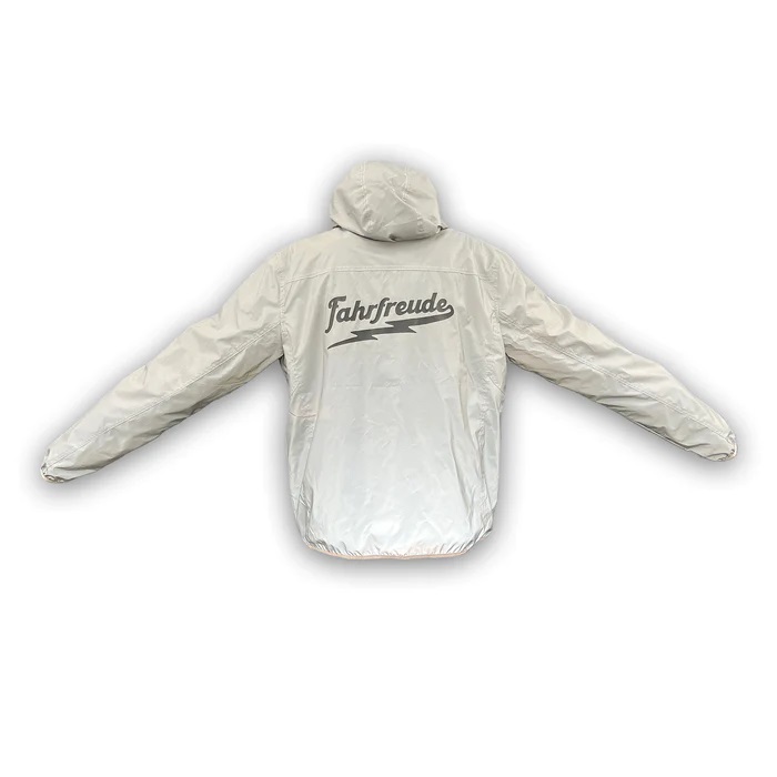 Reflective cycling jacket "Fahrfreude" with hood, XS