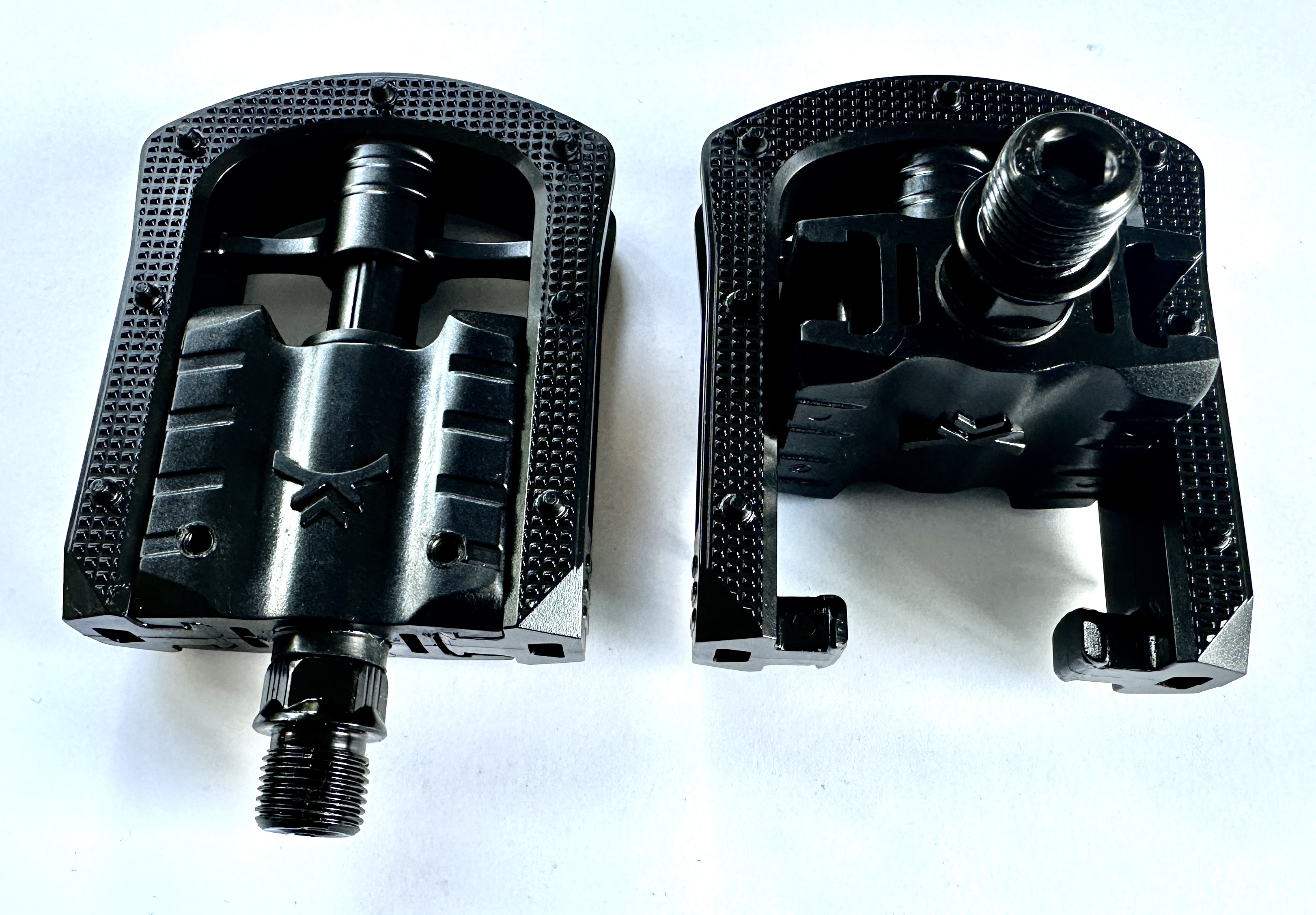 Foldable pedals for folding bike 9/16 inch black