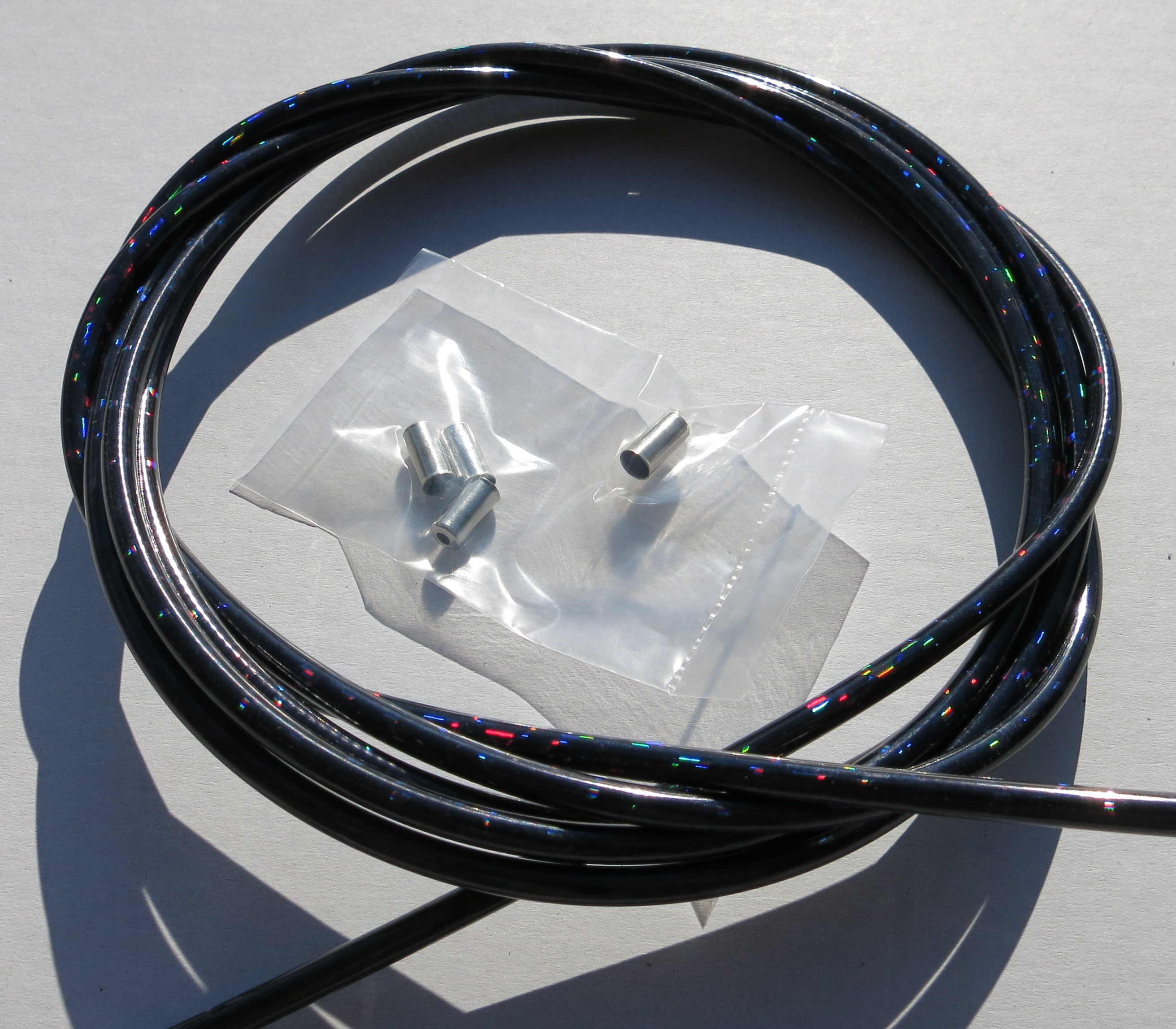 Outer Cable Housing Black Confetti Gloss Metallic 2,50 m 5 mm