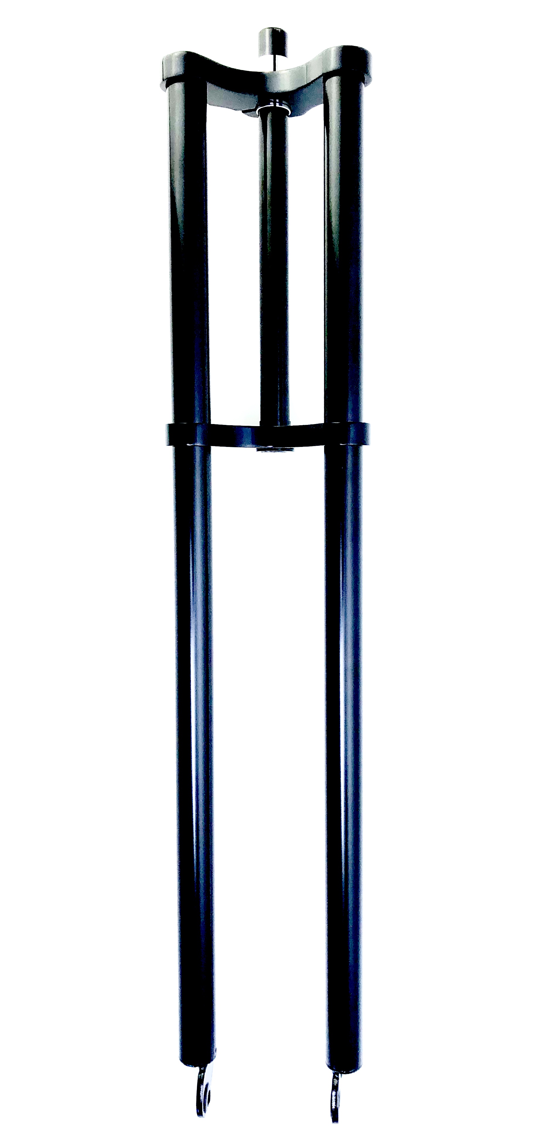 Double Crown Fork long shaft, offset 84, black  1 1/8 Schaft
