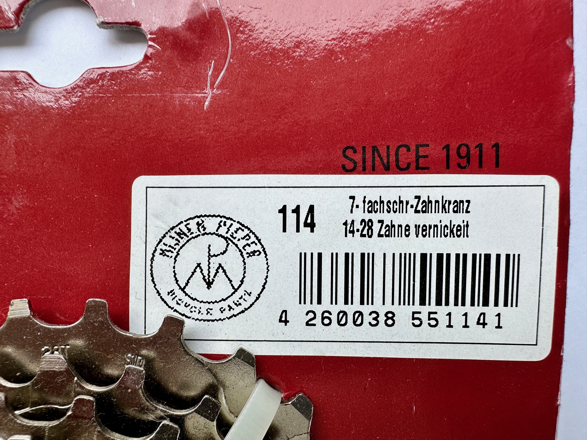 UD Cassette Mijnen Pieper freewheel screw on 7-Speed 14-28