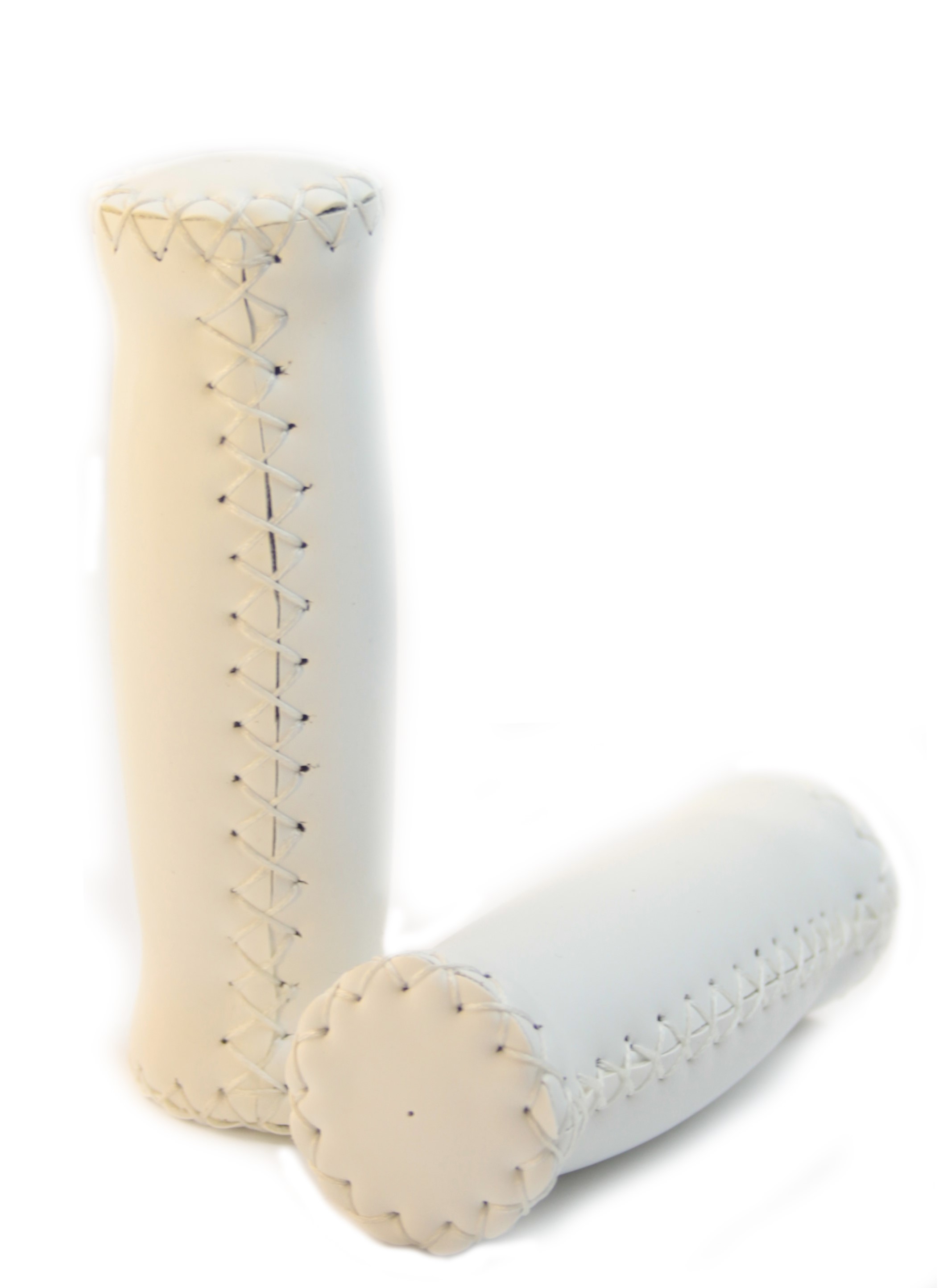 Italian Grips with outer seams, white