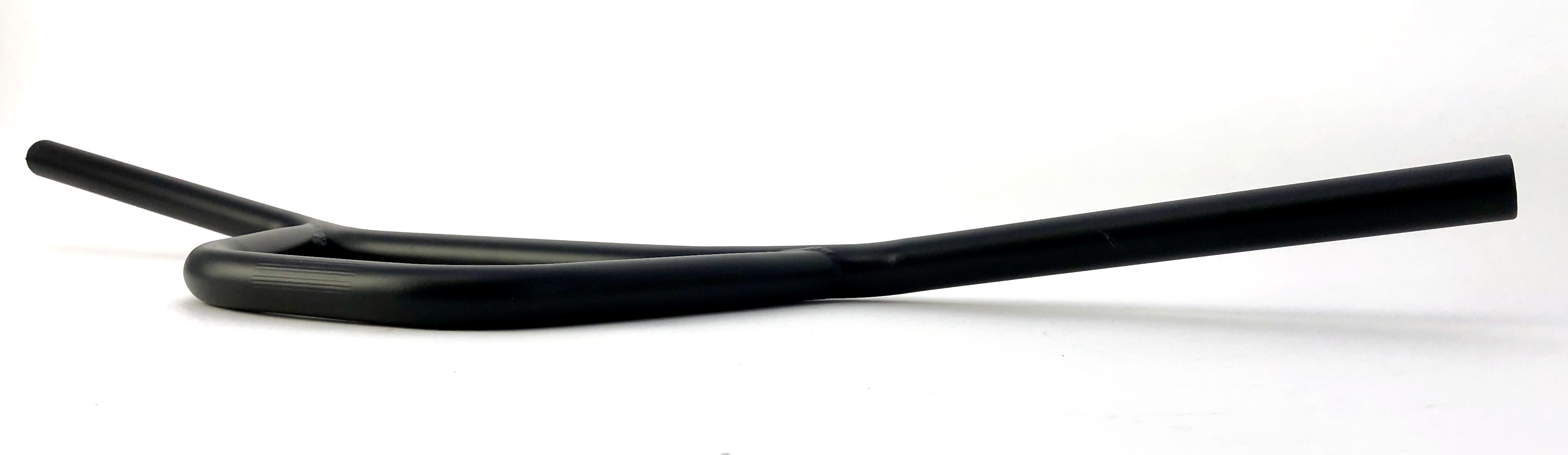 Flat Cross - wide and flat handle bar  in BMX shape black matte