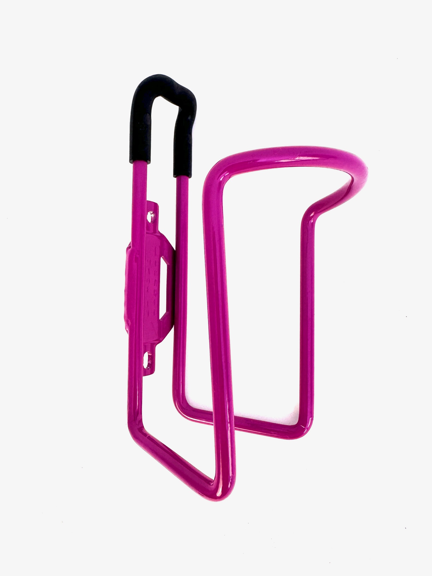 Bicycle bottle cage made of aluminum purple